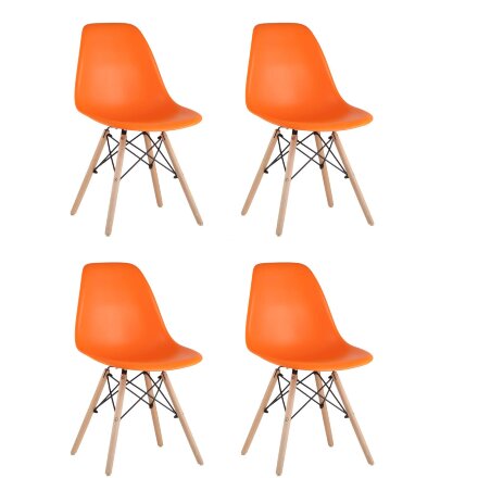 Стул Eames DSW оранжевый x4 