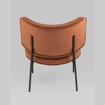 Кресло District Lounge велюр шоколадный