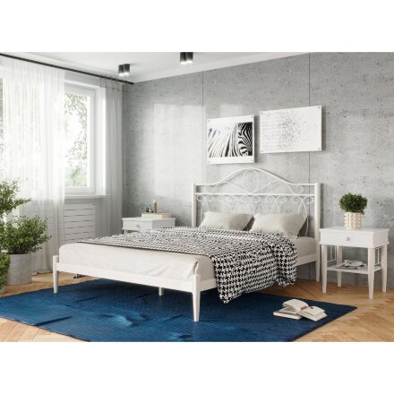 Кровать Кери 160х200 белая 
