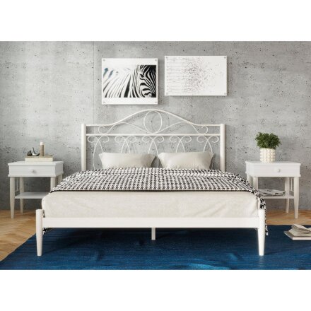 Кровать Кери 160х200 белая 