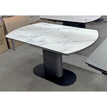 Стол KAI 140 KL-117 поворотная система раскладки, итал. керамика / Темно-серый / Черный, ®DISAUR