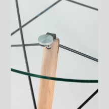 Стол Eames DSW NEW D80 стеклянный