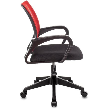 Кресло офисное TopChairs ST-Basic сетка/ткань красный 