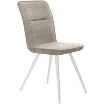 Стул DikLine 208 B03 BEIGE, ножки белые