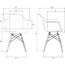 Стул LMZL-PP620 белый