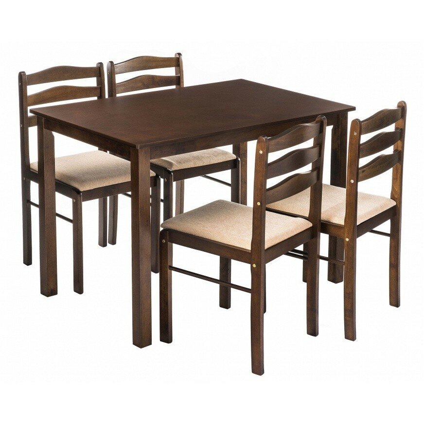 Обеденная группа Starter (стол и 4 стула) oak / beige Обеденная группа Starter (стол и 4 стула) oak / beige
