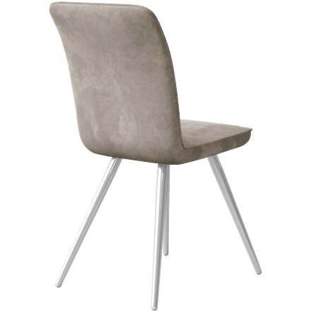 Стул DikLine 208 B03 BEIGE, ножки хром 