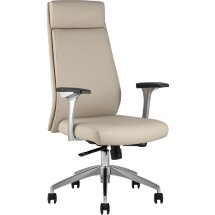 Компьютерное кресло TopChairs для руководителя TopChairs Armor офисное бежевое обивка экокожа крестовина металл