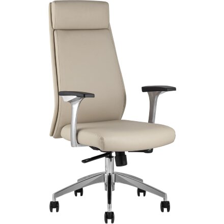 Компьютерное кресло TopChairs для руководителя TopChairs Armor офисное бежевое обивка экокожа крестовина металл 