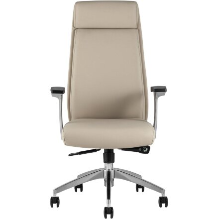 Компьютерное кресло TopChairs для руководителя TopChairs Armor офисное бежевое обивка экокожа крестовина металл 