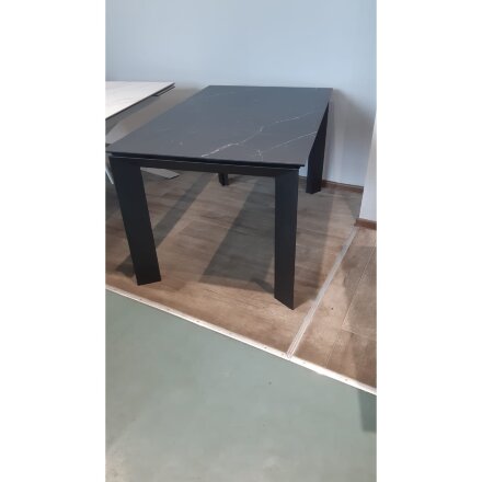 Стол DF208T matte black marble/black 1400(450+450)*900 ЭКСКЛЮЗИВ (Образец из салона) 