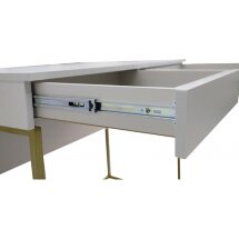 Компьютерный стол Аделина-4 кашемир / золотой