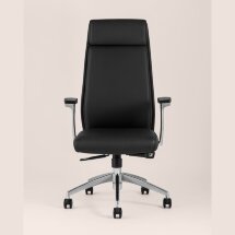 Компьютерное кресло TopChairs для руководителя TopChairs Armor офисное черное обивка экокожа крестовина металл