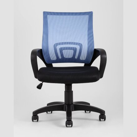 Кресло офисное TopChairs Simple голубое 
