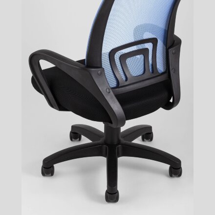 Кресло офисное TopChairs Simple голубое 