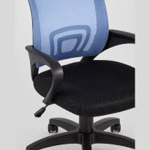 Кресло офисное TopChairs Simple голубое