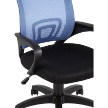 Кресло офисное TopChairs Simple голубое