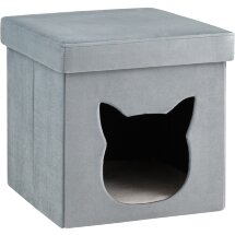 Пуф складной с ящиком Store Pet бирюзовый