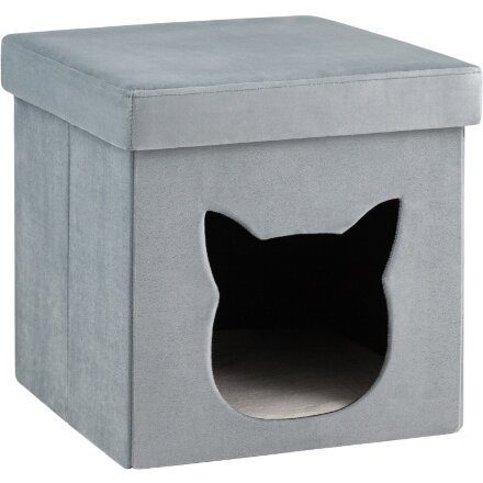 Пуф складной с ящиком Store Pet бирюзовый 