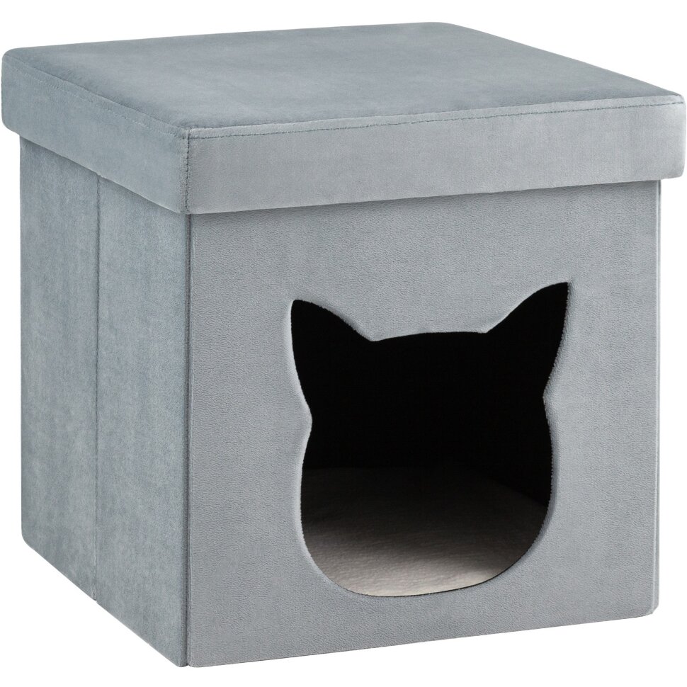 Пуф складной с ящиком Store Pet бирюзовый Пуф складной с ящиком Store Pet бирюзовый