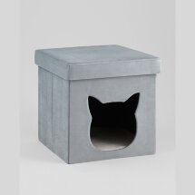 Пуф складной с ящиком Store Pet бирюзовый