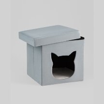 Пуф складной с ящиком Store Pet бирюзовый