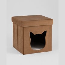 Пуф складной с ящиком Store Pet коричневый
