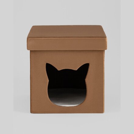 Пуф складной с ящиком Store Pet коричневый 
