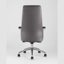 Компьютерное кресло TopChairs для руководителя TopChairs Armor офисное серое обивка экокожа крестовина металл