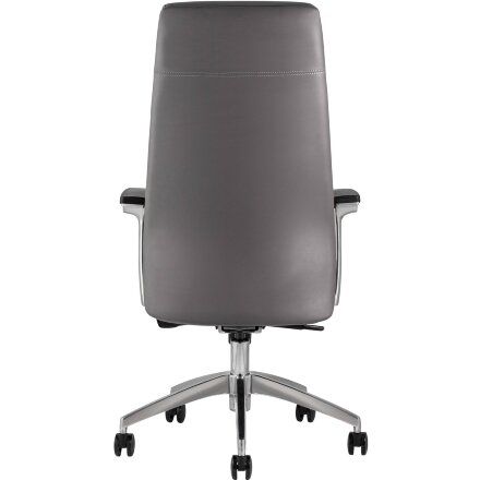 Компьютерное кресло TopChairs для руководителя TopChairs Armor офисное серое обивка экокожа крестовина металл 