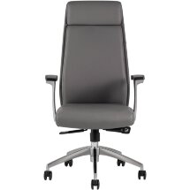 Компьютерное кресло TopChairs для руководителя TopChairs Armor офисное серое обивка экокожа крестовина металл