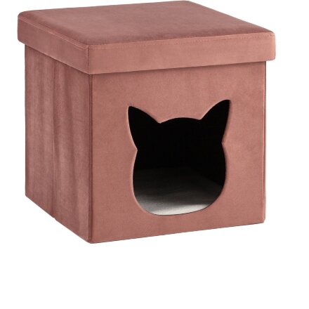Пуф складной с ящиком Store Pet розовый 