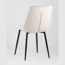 Комплект из двух стульев Stool Group Флекс велюр бежевый ножки из металла черные