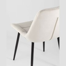 Комплект из двух стульев Stool Group Флекс велюр бежевый ножки из металла черные