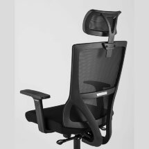 Компьютерное кресло Stool Group для руководителя TopChairs Local офисное черное обивка сетка ткань крестовина пластик