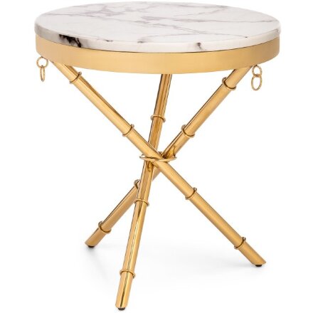 Журнальный стол Monika 50х55 marble / gold 