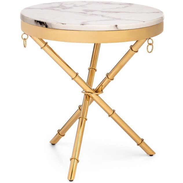 Журнальный стол Monika 50х55 marble / gold Журнальный стол Monika 50х55 marble / gold
