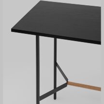 Стол барный Knobb 120*60 черный