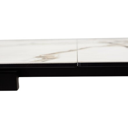 Стол IVAR 180 MARBLES KL-188 Контрастный мрамор, итальянская керамика, ®DISAUR 