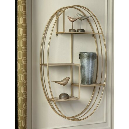 Полка навесная WALL DECOR A8010106 ELETTRA Золото
