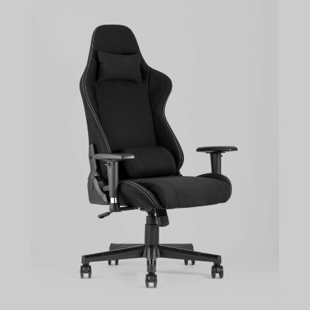 Игровое кресло Stool Group компьютерное TopChairs Maybach черное геймерское 