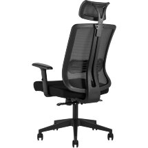Компьютерное кресло TopChairs для руководителя TopChairs Post офисное черное обивка сетка ткань крестовина пластик