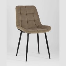 Комплект из четырех стульев Stool Group Флекс велюр капучино ножки из металла черные