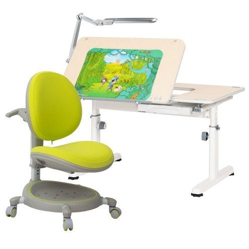 Комплект RIF 4 зеленый: Парта-трансформер R6-XS и Кресло Z.MAX-05 plus Комплект RIF 4 зеленый: Парта-трансформер R6-XS и Кресло Z.MAX-05 plus