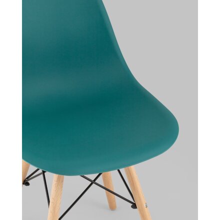 Стул Eames Style DSW темно-бирюзовый (разборный каркас) 