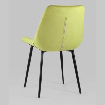 Комплект из двух стульев Stool Group Флекс велюр оливковый ножки из металла черные