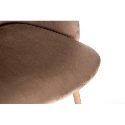 Стул на металлокаркасе Sofas коричневый 