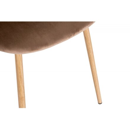 Стул на металлокаркасе Sofas коричневый 