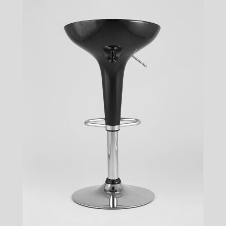 Барный стул Stool Group Bomba (Бомба) черный газ-лифт, пластик, хром 