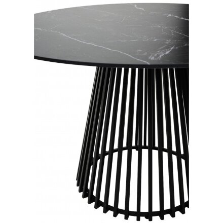 Керамический стол Terni 120 керамика черный мрамор матовый matt black marble solid ceramic / черный 